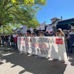 Nueva concentración de trabajadores de INTIA por la "igualdad salarial" del personal subrogado