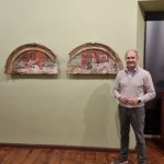 Pareja agradece que 'La Anunciación', único vestigio del retablo de su iglesia, luzca en el Museo Diocesano de Sigüenza