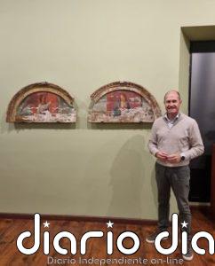 Pareja agradece que 'La Anunciación', único vestigio del retablo de su iglesia, luzca en el Museo Diocesano de Sigüenza