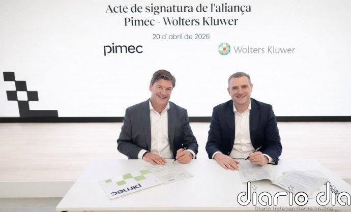 Pimec y Wolkers Kluwe renuevan el acuerdo para impulsar el crecimiento de las pymes catalanas