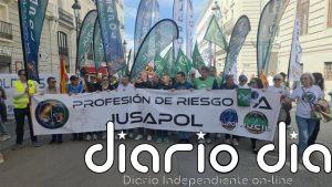 Policías y guardias civiles reclaman en Madrid la equiparación salarial y el reconocimiento de profesión de riesgo