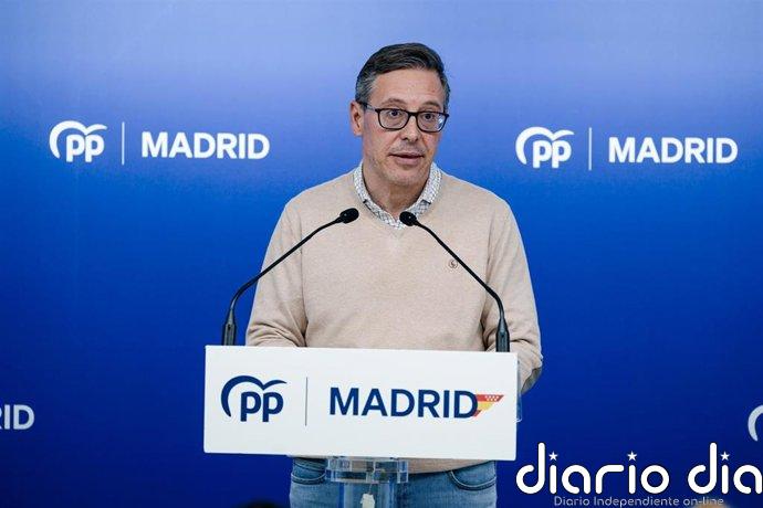 PP de Madrid critica la "indignidad" del delegado al ir a Móstoles a "insultar y faltar al honor" al alcalde