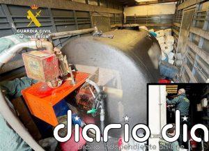 Precintado un depósito irregular de gasoil que daba servicio a una empresa de camiones de Medio Cudeyo