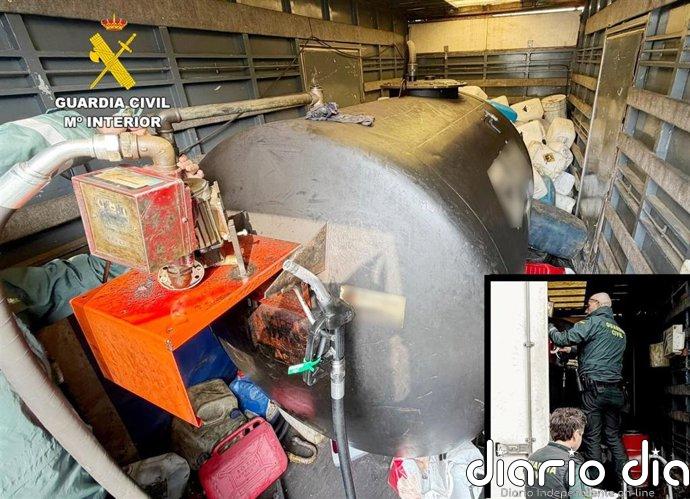 Precintado un depósito irregular de gasoil que daba servicio a una empresa de camiones de Medio Cudeyo