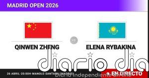 Qinwen Zheng - Elena Rybakina, en directo hoy: sigue el partido de Madrid Open