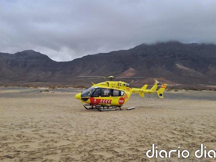 Rescatado un hombre de 60 años con signos de ahogamiento grave en Pájara (Fuerteventura)