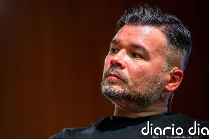 Rufián (ERC) ve una "regresión" de la derecha independentista que está arrastrando a ERC