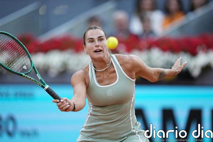 Sabalenka falla con estrépito en su defensa de Madrid