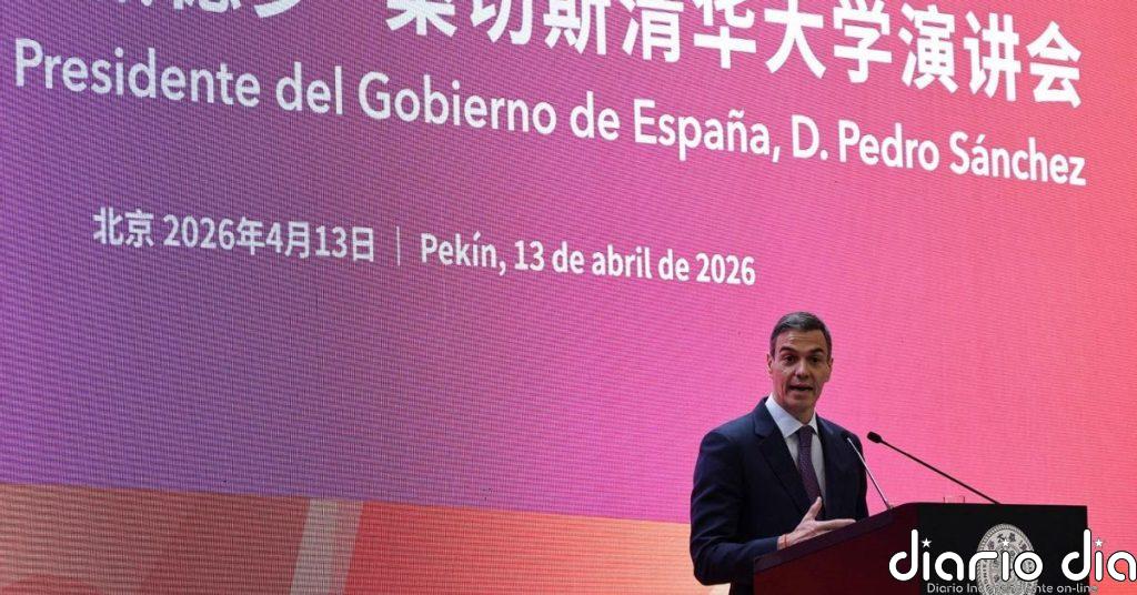 Sánchez dice que China "puede hacer más" para que cesen guerras como la de Irán