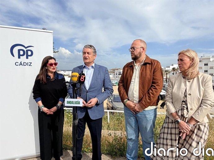 Sanz destaca el proyecto del nuevo centro de salud de Barbate y reivindica el "compromiso" del PP con el municipio