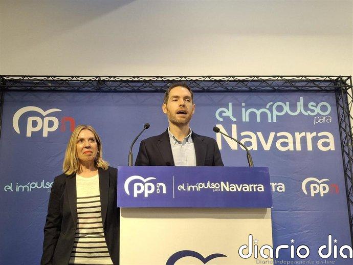Sayas (PPN) responsabiliza a Sánchez y Chivite de "un abertzalismo envalentonado" y exige a Bildu "respeto a Navarra"