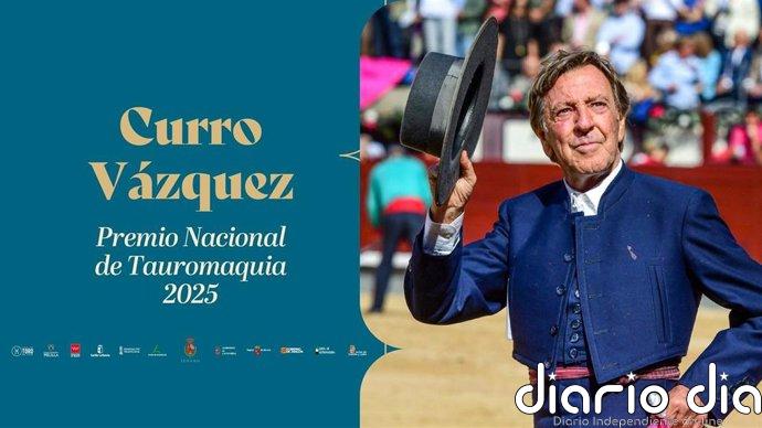 Senado y CCAA premian a Curro Vázquez con el Premio Nacional de Tauromaquia