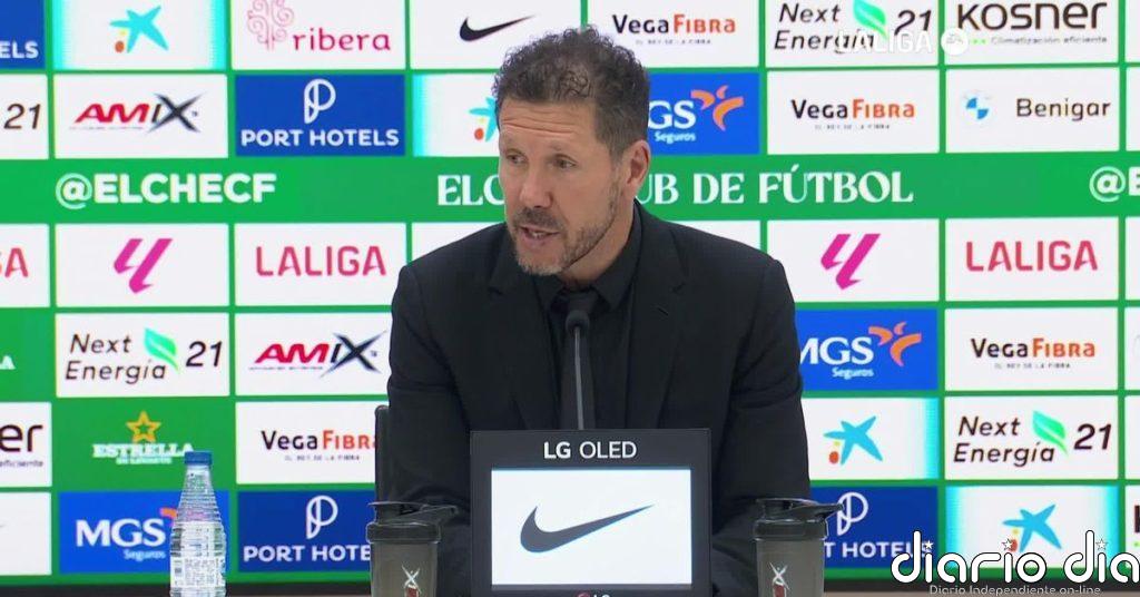 Simeone: “La responsabilidad de todo lo que le ha sucedido al equipo es mía”