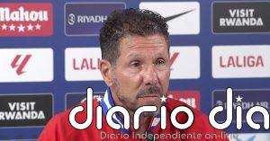 Simeone: “Los demonios nos invitan a querer relajarnos y tener miedo”