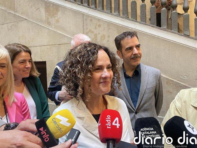 Sònia Hernández optimista con la Diada, "uno de los mejores días del año"