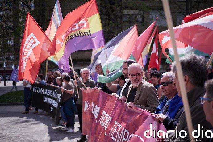 Sordo (CCOO) reclama "salario, techo y tiempo" para la clase trabajadora y ayudas de 300 euros por el IPC