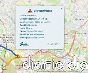 Sucesos.- Retenciones de dos kilómetros en la A-70, en Orgegia, tras un siniestro