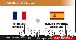 Titouan Droguet - Daniel Merida Aguilar, en directo hoy: sigue el partido de Bucharest Open