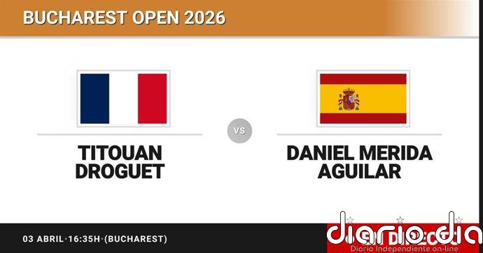 Titouan Droguet - Daniel Merida Aguilar, en directo hoy: sigue el partido de Bucharest Open