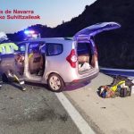 Tres heridos leves tras una colisión entre un coche y un camión en Pueyo