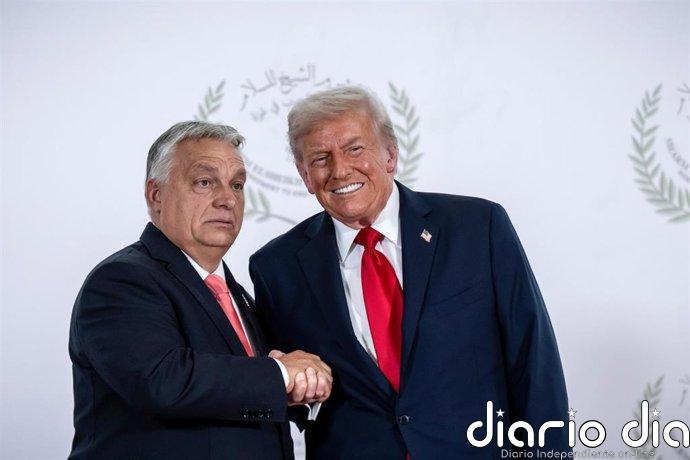 Trump pide el voto para Orbán en las elecciones de Hungría y lo ensalza como un líder "firme y poderoso"