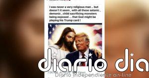 Trump vuelve a compartir una imagen suya con Jesucristo hecha con IA