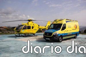 Un accidente en Mondariz (Pontevedra) termina con un ciclista herido y un turismo calcinado