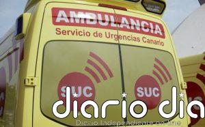 Un motorista resulta herido al chocar con un turismo en Las Palmas de Gran Canaria