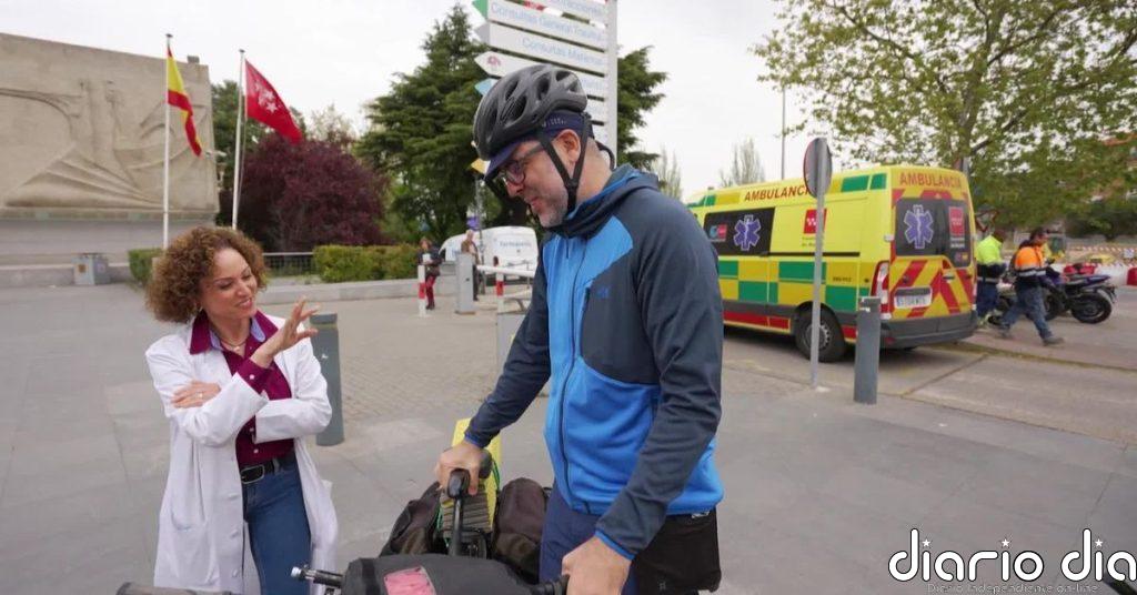 Un paciente con un tumor cerebral muy agresivo hace el Camino De Santiago en bici
