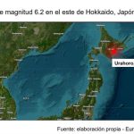 Un terremoto de magnitud 6,2 sacude la isla japonesa de Hokkaido, aunque sin riesgo de tsunami