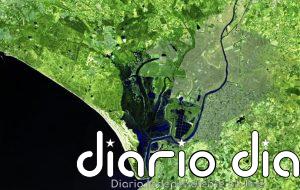 Una imagen satelital muestra amplias zonas de Doñana inundadas y cubiertas por un "inmenso" manto verde