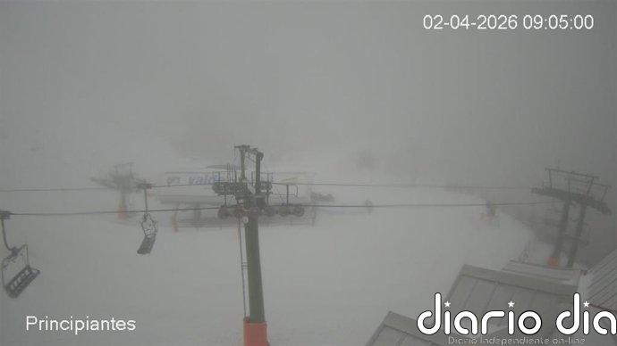 Valdezcaray abre este Jueves Santo con la zona alta cerrada por el viento y cuatro pistas disponibles