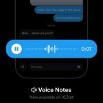X reintroduce las notas de voz agregándolas a su servicio de mensajería XChat