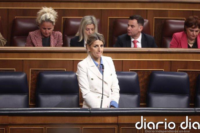 Yolanda Díaz sostiene que fue la más investigada por la 'Kitchen' "con dinero público" y exije a Feijóo que pida perdón