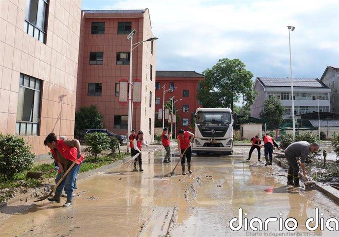 Al menos siete muertos por el temporal en el centro de China