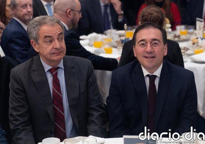 Albares pide ser "muy respetuosos" con los expresidentes y expresa su "gran afecto y cariño" hacia Zapatero