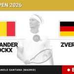 Alexander Blockx - Alexander Zverev, en directo hoy: sigue el partido de Madrid Open