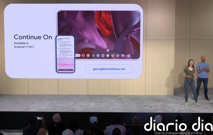 Android 17 incorporará la función Continue On que permitirá seguir utilizando una app en otro dispositivo del ecosistema