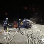Arde una furgoneta camperizada en Siero