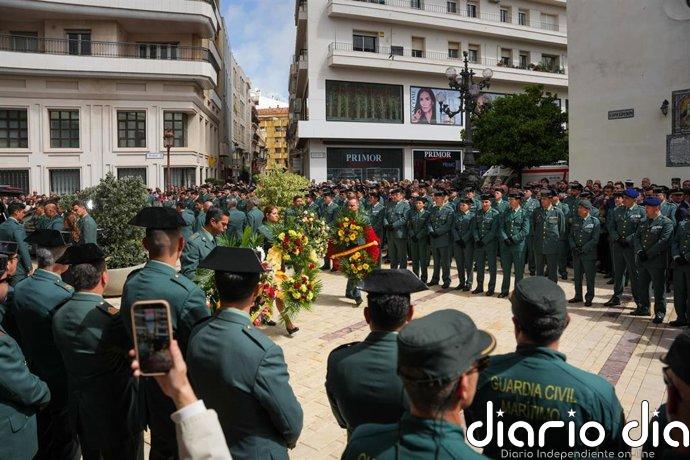Ayuntamiento y Diputación destacan el "dolor" de Huelva y su provincia en el funeral de los guardias civiles