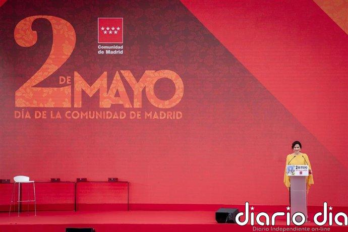 Ayuso encara el Dos de Mayo sin sobresaltos, en un acto de nuevo sin el Gobierno y con la oposición agitada