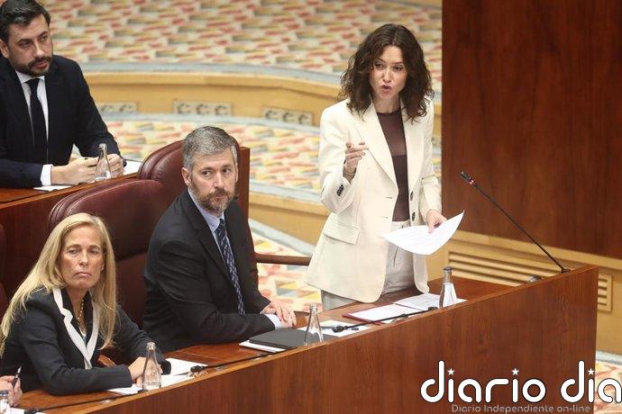 Ayuso niega ante Vox que en Madrid se "regale nada a nadie por ser de fuera": "Prioridad nacional es cambiar a Sánchez"