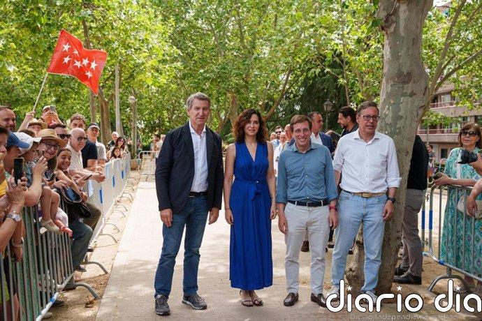 Ayuso y Almeida celebran este viernes sus tres años de legislatura con una fiesta mitin en el parque de Berlín