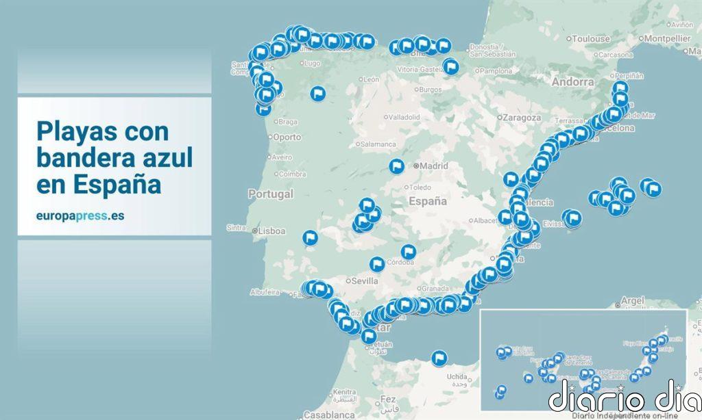 Banderas azules en España en 2026: consulta el mapa de las mejores playas