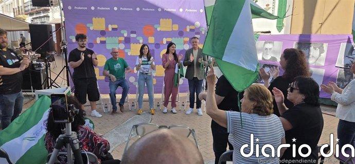 Belarra llama a votar frente "al modelo de los ricos" del PP: "La mejor creación de Susana Díaz es Juanma Moreno"