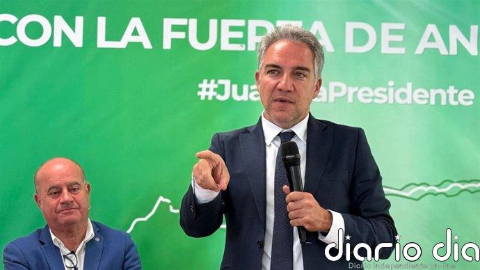 Bendodo reivindica el modelo del PP y asegura que “Andalucía ha pasado del vagón de cola al podio económico”