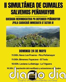 Bimenes, Laviana, Nava y Piloña se movilizan este domingo en defensa del entorno natural de Peñamayor