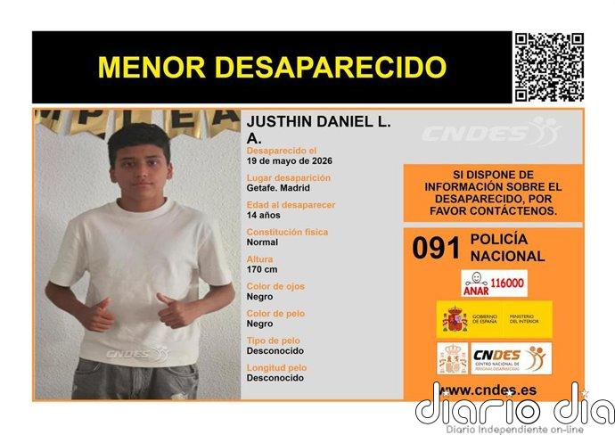 Buscan a un menor de 14 años desaparecido desde hace una semana en Getafe