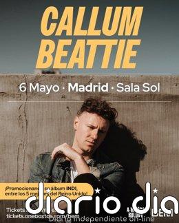 Callum Beattie aterriza esta semana en Madrid para presentar en directo su disco 'INDI'