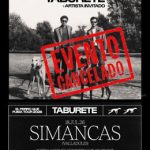 Cancelado el concierto de Taburete en Simancas (Valladolid) previsto para el 18 de julio